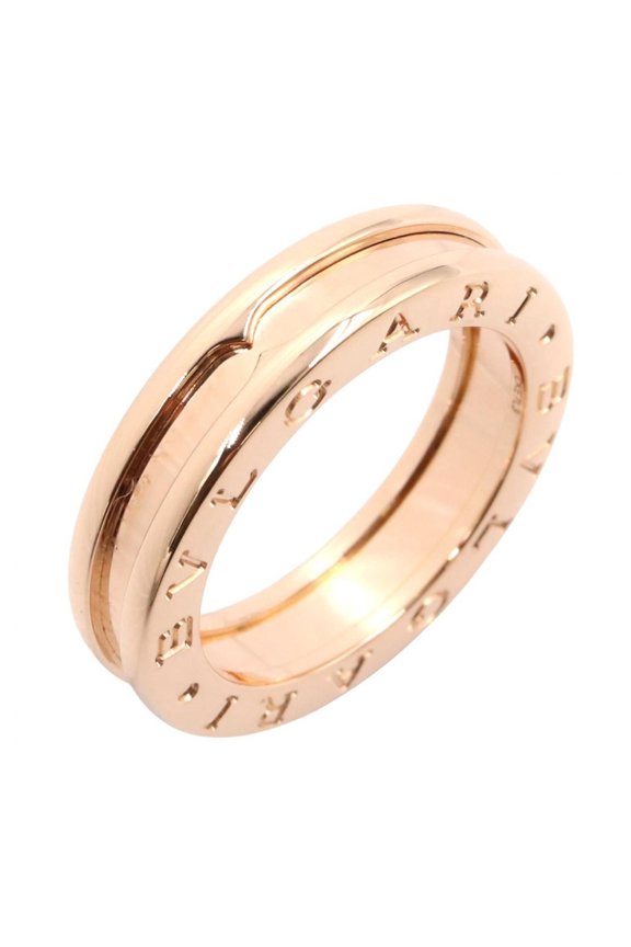 Pre-Owned BVLGARI B-zero1 Ring, 1-band ring, 18KPG (pink gold), women's, gold tone, 335933