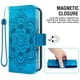thumbnail image 4 of Asuwish - Funda tipo cartera compatible con Motorola Moto E20/E30/E40, de cuero con cordón, tarjetero, correa para la muñeca, para XT2155 2021, para mujer y hombre, color azul, 4 of 5