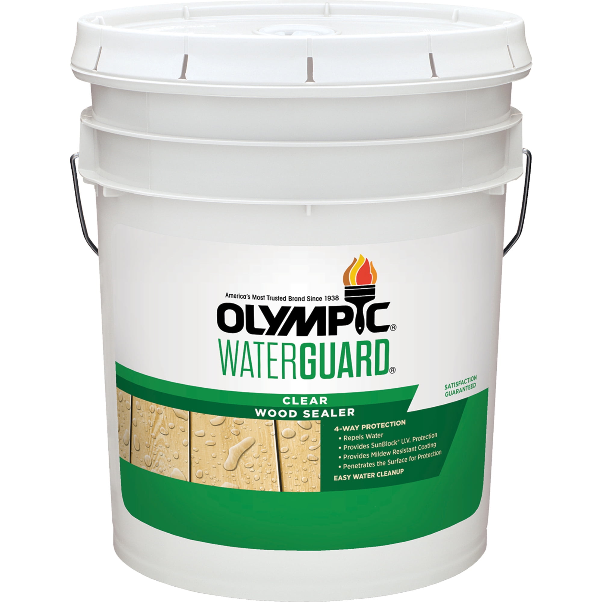 Olympic WaterGuard 5 Gallons Clear Exterior Waterproofing Wood Sealer