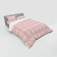 thumbnail image 2 of Ambesonne Geometric Bedding Set 4 Pcs, Rhombus Stripes Line, Queen, Pale Pink, 2 of 2