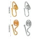 thumbnail image 5 of Anillo de nariz Qarigey Piercing Ajustable en Forma de U Dorado Cobre Tipo-04, 5 of 6