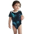 thumbnail image 2 of Gaeub Ice blue light spot jellyfish Print Infant Climbing Onesie,Toddler Outfit,Newborn Baby Bodysuit,Baby Boy Girl Clothes -2 Years, 2 of 6