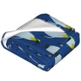 thumbnail image 4 of Bingfone Beautiful King Penguin Pattern Print Flannel Fleece Blanket Throw Blanket For Bed,Sofa,Couch,Travel,Camping(40"X30"), 4 of 9