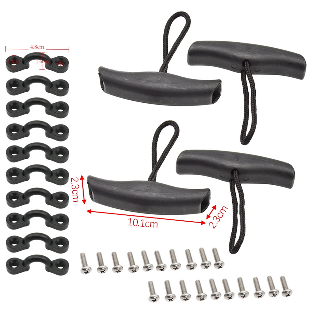 Kayak Canoe Boat T-Handle Carry Handle Pull kit with Cord and Pad Eyes 