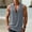 🔥 Gray, variant on Sentmoon Shirt for Men and Sleeveless V Neck Summer Gym Tank Tops for Men Solid Color Compression Loose Oversized Mens Gym Clothes Hawaiian for Casual Streetwear Gray S