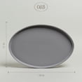 thumbnail image 4 of over&back Stackable Stoneware Serving Platter - Elegant 1-Piece Oval Serving Platter to Complete Your Kitchen Set - Perfect for Appetizers, Desserts, and More - 16" L x 11" W - Semi-Matte Charcoal, 4 of 8