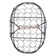 thumbnail image 5 of Cesta de metal retro con mango de madera, portátil, multifunción, para guardar verduras, frutas, huevos, comestibles, práctica cesta organizadora de almacenamiento, color negro, 5 of 8