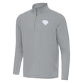 thumbnail image 2 of Men's Antigua Gray Jacksonville Jaguars Intent Quarter-Zip Jacket, 2 of 4
