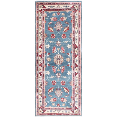 Hand Knotted Ziegler Farhan Gul Wool Rug - 2'6'' x 6'5''