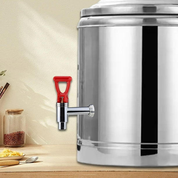 Grifo para bebidas calientes de café, dispensador de bebidas, conjunto de grifo de acero inoxidable para mostrador de bar, hogar y comercio, jarra de Rojo 98 cm x 16 cm