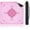 Pink, variant on Mahjong Mat with Rule, 31.5"x31.5" Waterproof Soft Surface Game Mat, Easy Clean Non-Slip & Noise-Reduce Mah Jong Table Mat with Carry Bag, Rolled Packaging for American Mahjong Tile Set