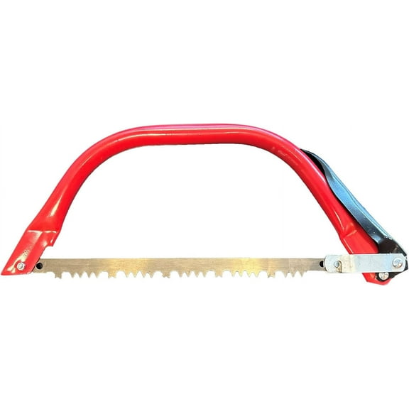 Tool 12" Bow Saw with Tube Steel Frame and Ergonomic Handle, Ideal for Small Yard Project With a Quick Release Blade Change Mechanism