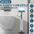 thumbnail image 3 of GALASALA Porta Rollos Papel de Ba&ntilde;o de Pie, Porta Papel de Ba&ntilde;o de Acero Inoxidable, Soporte Portarollos Papels Higienico con Base Antideslizante, para 4 Rollos de Repuesto y 2 G, 3 of 7