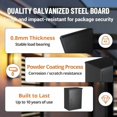 thumbnail image 4 of Package Delivery Boxes for Outside,Large Parcel Drop Boxes with Secure Storage,Anti-Theft Galvanized Steel,Waterproof Lockable Parcel Storage Box for House, Porch, Curbside, 4 of 6