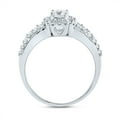 thumbnail image 2 of 14kt White Gold Womens Round Diamond Bridal Wedding Engagement Ring Band Set 1.00 Cttw, 2 of 4