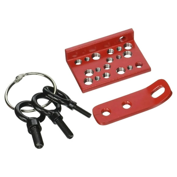 Colaxi Pull Handle Angle Backing Plate Multiple Metric Holes for Car Body Technician Sturdy Offset Hinge Pull Plate Metal