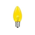 thumbnail image 2 of Novelty Lights 25 Feet C7 Yellow Christmas String Light Set, Vintage Holiday Hanging Light Set, Black Wire, 2 of 5