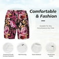 thumbnail image 6 of Picia Rose Flowers pattern Mens Swim Trunks with Compression Liner Stretch Beach Shorts Quick Dry with Zipper Pockets No-Chafing Board Shorts-X-Large, 6 of 9