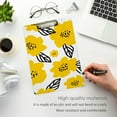 thumbnail image 5 of FMSHPON Yellow Flower Leaves Clipboard Hardboard Wood Nursing Clip Board and Pull for Standard A4 Letter 13x9 inches, 5 of 8