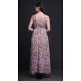 thumbnail image 3 of Bimba Floral Women Summer Printed V Neck Long MaxiÂ&nbsp;DressÂ&nbsp;Holiday Resort Wear-Small, 3 of 6