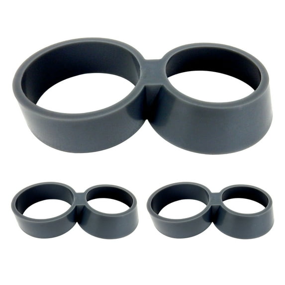 Sweda Infinity Loop Bottle Carrier, Silicone Handle & Neck Grip - Lot of 3