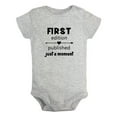 thumbnail image 2 of iDzn First Edition Published Just a Moment Funny Rompers For Babies, Newborn Baby Unisex Bodysuits, Infant Jumpsuits, Toddler 0-24 Months Kids One-Piece Oufits, 2 of 5