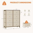 thumbnail image 2 of CONCETTA 8-Drawer Fabric Dresser Storage Chest for Bedroom, Closet, Entryway, Storage Furniture for Adults, Khaki, 2 of 6
