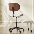 thumbnail image 2 of Bestier Cross Legged Office Chair, Adjustable Height Ergonomic ADHD Chair, Swivel Seat for Yoga Meditation home office, PU Leather, White​, 2 of 11