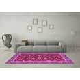 thumbnail image 3 of Ahgly Company Indoor Square Oriental Pink Modern Area Rugs, 8' Square, 3 of 4