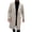 Apricot, variant on Mens Double Breasted Trench Coat Notched Lapel Mid Long Peacoat Winter Casual Business Overcoat