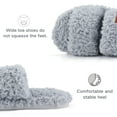 thumbnail image 6 of BERANMEY Womens Fuzzy Open Toe Slippers Faux Fur Slippers with Memory Foam House Shoes Lightweight for Indoor Outdoor & Home Use, 6 of 8