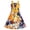 Yellow, variant on Girls Dress Tank Bow Tie Sundress Summer Beach Floral 6 Years