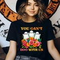 thumbnail image 4 of You Can’t Boo With Us Ghost Floral Retro Halloween Shirt, Black, Size XL, 4 of 6