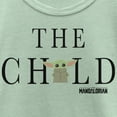 thumbnail image 2 of Girl's Star Wars: The Mandalorian The Child Text Logo Graphic Tee Mint X Large, 2 of 4