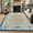 Beige Blue-A, variant on ZACOO 2'x6' Vintage Butterfly Floral Runner Rug, Washable Non Slip Low Pile Runner, Soft Bedroom Runner Rug for Kitchen Laundry Room, Black Gray