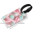 thumbnail image 2 of Kdxio Pastel Macarons Delight Luggage Tags Privacy Cover ID Label Suitcase Tags Identifiers For School Bags,Suitcases, 2 of 7