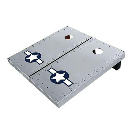 Skip's Garage Rivet Air #2 Force Solid Wood Cornhole Board Set