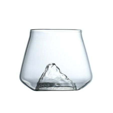 

HOMEIU Mountain Whiskey Glass Beer Glass Wine Water Tea Cup Whiskey Glasses Set Bar Drinkware Accessories