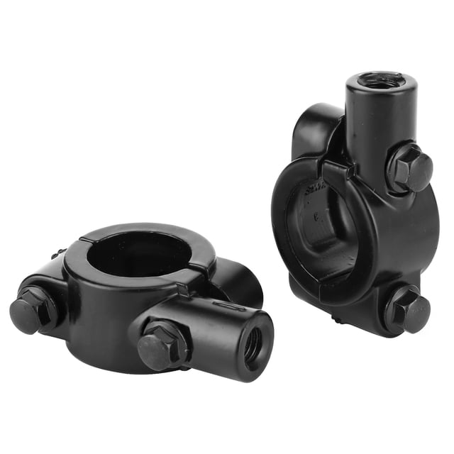 Motorcycle Mirror Clamp, Handlebar Rearview 2pcs Handlebar Mirror Clamp, Clamp Base Fixer For Mirror Bracket Tricycle Motorcycle Rearview