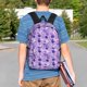 thumbnail image 4 of Easygdp Violet Mochila Ligera de 15 Pulgadas para Estudiantes, Mochila Cómoda para la Escuela y Viajes, Correas Ajustables, 4 of 6