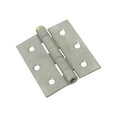 thumbnail image 2 of National Hardware N208-850 Broad Hinge, 3 in W Frame Leaf, 0.08 in Thick Frame Leaf, Cold Rolled Steel, Galvanized Pair, 2 of 4