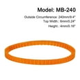 thumbnail image 2 of 4 Packs Sewing Machine Belts MB-240 Motor Drive V Belt, 240mm / 9.4" Outside Circumference, 2 of 5