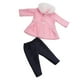 thumbnail image 1 of Ropa para muñecas de 18 pulgadas, bonito abrigo de lana y pantalones para muñecas de 43 cm para fiestas. Rosado, 1 of 5