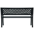 thumbnail image 3 of vidaXL Garden Bench 125 cm Black Steel, 3 of 5