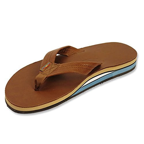 classic tan brown rainbow sandals