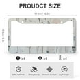 thumbnail image 3 of 2 Pcs Set Dandelion Flowers And Dragonflies License Plate Cover Black Wildflowers Floral Car License Plate Frame Metal 2 Hole for US And CA, 3 of 6