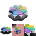 thumbnail image 4 of 8 Color Petal Shape Ink Pad, DIY  Painting Accessory with Slow Drying Pigment Ink, for Coloring Scrapbooking Clay Wood, 4 of 7