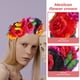 thumbnail image 3 of FELTECHELECTR Diadema del Día de los Muertos, corona de flores, accesorio para el cabello para disfraces de festivales, 3 of 6