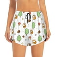 thumbnail image 2 of Goofa Tree Squirrel Printed Women 2 in 1 Running Shorts,Quick Dry Athletic Workout Shorts,High Waisted Athletic Shorts with Liner Pockets-X-Large, 2 of 9