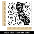 thumbnail image 2 of California State with Text Swirls Self-Inking Rubber Stamp Ink Stamper - Blue Ink - Large 1-1/2 Inch, 2 of 7